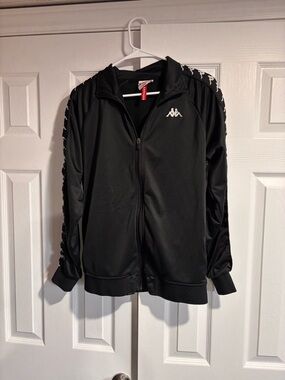 Men’s Black Kappa Tracksuit Full Outfit